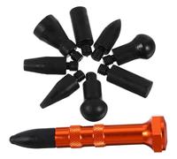 Gogogmee Karosserie dellen Reparaturset mit Tap Down Werkzeug Auto Dellen Entfernung Kit Inkl Austauschbarer Spitzen für Präzise Lackfreie Ausbeulung und Schnelle Karosserie instandsetzung