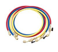 gohantee Kältemittel-Ladeschlauch mit Kugelventilen HVAC Schläuche 1/4'' SAE R410A 800 PSI Fit für R134A R12 R22 R502 R404 Kühlmittel hinzufügen und Klimaanlage Wartung 3 Farbe 3 Stücke