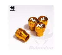 (Gold)4PCS Zinklegierung Auto Rad Reifen Ventil Reifen Luftkappen Fall Für Hyundai N KONA ACCENT TUCSON