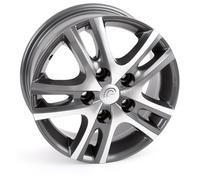 Goldschmitt GSM8 Aluminium-Felgen für Ducato ab BJ. 07/2006, 6x16 Zoll, 130mm Lochkreis, bis 1350kg, Anthracite Polished Glossy