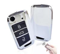 Golf 7 SchlüSselhüLle, AutoschlüSsel HüLle Passt FüR Vw Golf 7 SchlüSselhüLle, SchlüSselhüLle vw Golf 7, Vw Tiguan SchlüSselhüLle 2kit, Silber