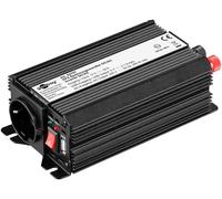 Goobay 52767 Wechselrichter 12v DC auf 230v AC 300w / KFZ Spannungswandler mit 1x AC Steckdose und 1x 5V USB Ausgang (2100mA) / Power Inverter / inkl. Batterieclips und Zigarettenanzünder-Adapter