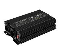 Goobay 58884 12V auf 230V Spannungswandler, DC AC Wandler 1500W, Kfz Autobatterie Anschluss Batteriekabel, USB Buchse