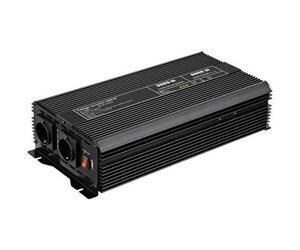 Goobay 58892 12V auf 230V Spannungswandler, DC AC Wandler 3000W, Kfz Autobatterie Anschluss Batteriekabel, USB Buchse