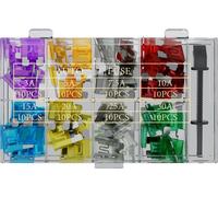 Goobay Kfz Sicherungssortiment, 81 tlg. - Maße der Flachsicherungen: 19,1 x 5,1