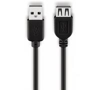 GOOBAY USB 2.0 Hi-Speed Verlängerung, A/A, 68904, 3 m, schwarz