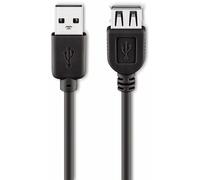 GOOBAY USB 2.0 Hi-Speed Verlängerung, A/A, 93599, 1,8 m, schwarz
