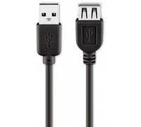 GOOBAY 93601 - USB 2.0 Hi-Speed Verlängerungskabel, 5 m schwarz GOOBAY