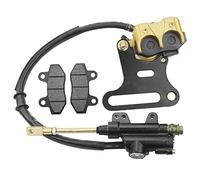 GOOFIT Hydraulischer Bremssattel Hinten Hauptbremszylinder Mit BremsbeläGen Ersatz FüR 70cc 110cc 125cc 150cc ATV Quad