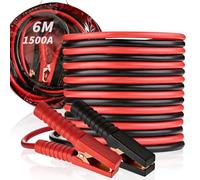 GothicBride 6M Überbrückungskabel Auto 1500A Startkabel Set Starthilfekabel Auto mit Starken Klemmen Tragbarer Autobatterie Booster für Benzin und Dieselautos, Vans mit Aufbewahrungstasche