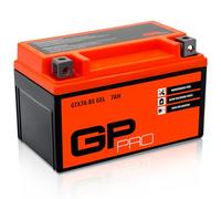 GP-PRO Gel-Batterie GTX7A-BS 12 V 7 Ah Rollerbatterie Motorradbatterie | 105 A, wartungsfrei versiegelt vorgeladen, Pluspol links, 150 mm x 87 mm x 95 mm, 2,7 kg, ähnlich YTX7A-BS, CTX7A-BS