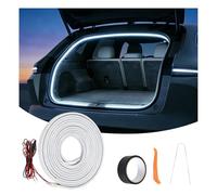 GPJYD Kofferraum Lichtstreifen 4m, Kofferraum Beleuchtung LED Band Weiß 6000K, wasserdichte, Flexible, Automatischer Sensor Kofferraumbeleuchtung LED Streifen DC12V für Auto Kofferrau m