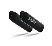 GPR Auspuffpaar EU-Zulassung mattschwarz Furore Suzuki SV1000-S 2003-2008