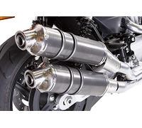 GPR Italien Doppelendrohr zugelassen mit Verbindungsstück Harley Davidson XR 1200 zugelassen/HOMOLOGATED
