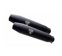 GPR Omologierte Auspuff-Endrohre Deeptone Black Für Moto Guzzi V50 500 1977-1987
