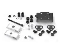 SW-Motech Navi-Halter mit Lenkerklemme - Für Lenker Ø 28 mm. Vibrationsgedämpft. Silbern.