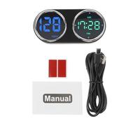 GPS Head-Up Display für Auto mit Digitaler Uhr, Geschwindigkeitsmesser KM/H & MP/H, 7-Farben Übergeschwindigkeitsalarm, Einfache Installation auf Armaturenbrett, Universell Passend für Die