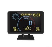 GPS HUD Display Für Auto Mit Geschwindigkeitsmesser, Höhenmesser & Übergeschwindigkeitsalarm, Echtzeit Datenanzeige Für Sicherheit Im Straßenverkehr, Kompatibel Mit GPS Und BeiDou Systemen, Schwarz