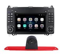 GPS Navi Navigationsgeräte für Auto PKW LKW 7 Zoll Touchscreen Autoradio Europa UK 52 Karten, Auto Nachtsicht Rückfahrkamera Ersatz für Mercedes Benz Sprinter W906/VW Crafter Caravelle 2007-2015
