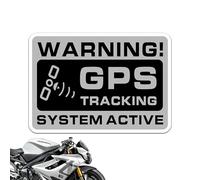 GPS-Tracking-Aufkleber - 12,8 cm großes Anti-Diebstahl-Warnschild, langlebiges, wasserdichtes Sicherheitsetikettensystem mit klar sichtbarer Druckstruktur für die Fahrzeugaufklärung im Freien | PKW-Nu