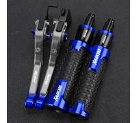 GQUIKGW Ersetzen Einstellbare Griff Hebel Faltbare Für YAMAHA XMAX300 XMAX 300 X MAX 2024 2023 2022 2021 Motorrad Zubehör Teile(Blue gray)