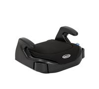 Graco Booster Basic R129 Autokindersitz, 135 bis 150 cm, schwarz, Black | Leichte Kindersitzerhöhung ohne Rückenlehne, mit 2 ausziehbaren Getränkehaltern, ab ca. 7 bis 12 Jahre