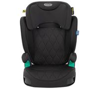 Graco Kinderautositz Affix R129, Schwarz, Textil, Füllung: Polyester, 39x46.3x64.5-85.5 cm, ECE R 129 i-Size, abnehmbarer und waschbarer Bezug, höhenverstellbare Kopfstütze, optimaler Aufprallschutz,