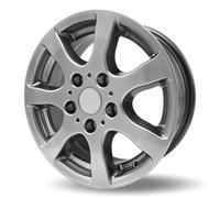 Graumetallic Alufelgen 6Jx15 f. Hobby Anhänger Wohnwagen Lochkreis 112x5 1000kg