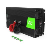 Green Cell® 1500W/3000W Modifizierte Sinus Spannungswandler Wechselrichter 24V auf 230V Modified Sine Wave Power Inverter Umwandler für Auto Direktanschluss an Autobatterie inkl