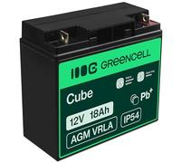 GreenCell AGM09 (1 Stk., Gerätespezifisch, 18000 mAh), Batterien