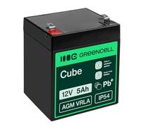 Green Cell® AGM 12V 5Ah Akku VRLA Blei-Batterie Bleiakku Ersatzakku Gelakku Akkubatterie Zyklenfest Unbemannt Spielzeug, Elektro Spielzeug, Alarm, Notstrom, Kinderfahrzeuge, Kinder-Quad