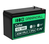 Green Cell AGM 12V 9Ah Akku VRLA Blei-Batterie Bleiakku Ersatzakku Gelakku Akkubatterie Zyklenfest Unbemann UPS, USV, Notstrom, USV-Anlage, UPS -Anlage, Backup-Batterie, Batteriebackup