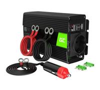 Green Cell 300W/600W 12V auf 230V Reiner Sinus Volt kfz Spannungswandler Wechselrichter Konverter Pure Sine Wave Power Solar Inverter DC AC Umwandler Stromwandler Zigarettenanzünder Steckdose
