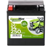 GreenMax Gel 51445 YTX16-BS 12V 14Ah 250A/EN Rasentraktor Batterie Starterbatterie für Aufsitzmäher wartungsfrei
