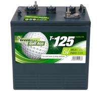 GreenMax Golf Ace T-125 (6V 240Ah) - Hochleistungs-Blei-Säure-Batterie für Golfcarts und Elektrofahrzeuge - Zuverlässig, Langlebig, Effizient, 99% Recycelbar