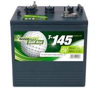 GreenMax Golf Ace T-145 (6V 260Ah) - Hochleistungs-Blei-Säure-Batterie für Golfcarts und Elektrofahrzeuge - Zuverlässig, Langlebig, Effizient, 99% Recycelbar