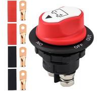 Greluma 1 Stück 100 A Autobatterie-Trennschalter, 12 V-24 V Batterie-Haupttrennschalter, EIN-Aus-Batterieschalter für Boote, Wohnwagen, Autos, Motorräder, Yachten, Busse