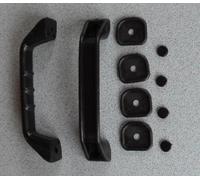 Griff 2x ≙9,28€/St. Rangiergriff schwarz Haltegriff+Unterlage Wohnwagen 215f223