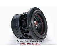Ground Zero GZHW 20-D1 20cm Subwoofer 2x 1 Ohm 1500 Watt SPL