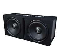 Ground Zero GZIB 2.30BR ACT | 2x 30cm Bassreflex Gehäusesubwoofer aktiv inkl. Endstufe