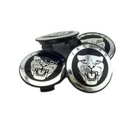 GRZZCYBF 4Pcs Nabendeckel für Jaguar XJ (X351) 2010-2019 59mm,Radnaben Mittelabdeckungen Auto Radnaben Zubehör,A-Black