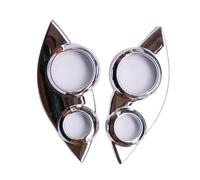 Gtdtixc Auto Interieur Zubehör Für Smart 453 Für Fortwo Für Forfour Lenkradverkleidung Cruise Button Dekoration Shell Autoinnenausstattung Interieurleisten Zubehör(Chrome)