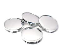GTME 4 Nabendeckel 75mm ABS Kunststoff Aluminium Nabenkappen für Mercedes Benz C-Class (W204) 2007-2015, Felgendeckel Nabenkappe Radkappen Felgenkappen Radnabenabdeckung,Silver-