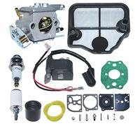 Gubeter Vergaser-Zündspulen-Kit, für Husqvarna 136 137 141 142, für Zama C1Q W29E, 545199901, 545063901, 530039239, 530029811, 530029814
