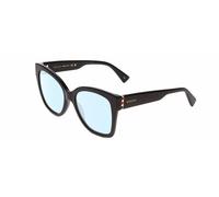 Gucci GG0459S Damen Katzenauge Designer Blau Licht Filter Brille Gloss Black