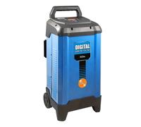 Güde Batterielader Digital GDB 24V/12V-250 (Inverter KFZ-Ladegerät, für 12V/24V Batterien, 20-550 Ah, LED-Anzeige, Starthilfefunktion, Rettungsfunktion, Erhaltungsladegerät, vollautomatisch, 2 Rollen)