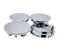 GUKKO 4 Stück Nabendeckel für Opel Grandland GSe 2023-2024, Wasserdicht & Verschleißfest Radnabe Abdeckung Radkappenaufkleber Autoteile,D 68mm-Silver