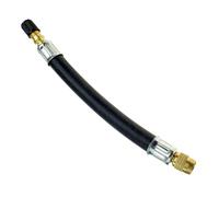 Gummi 140mm flexibel Ventilverlängerung Gerade Textilmantel Ventil Verlängerung