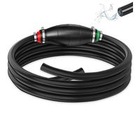 Gummi Benzinpumpe mit 2M Schlauch, Auto Handpumpe mit Vakuumfunktion, Umfüllpumpe Benzinpumpe Syphonpumpe Absaugpumpe Kraftstoffpumpe, Notpumpe für Flüssigkeits Kraftstoffe Benzin Diesel Wasser Öl
