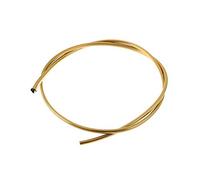 Gummi - Keder, Zierleiste, Gold hochglanz, 1 Meter, mit Klebung - für Simson Schwalbe KR51